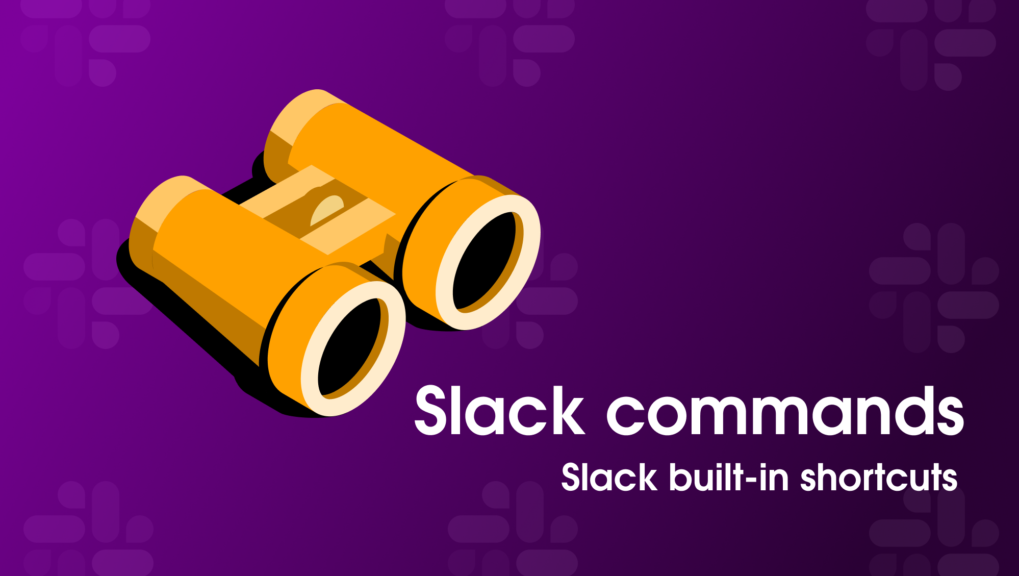 Saying Slack native slash commands five times fast