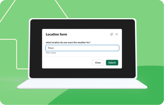Checking the weather using an automation in Slack: Automating workflows with the Slack platform