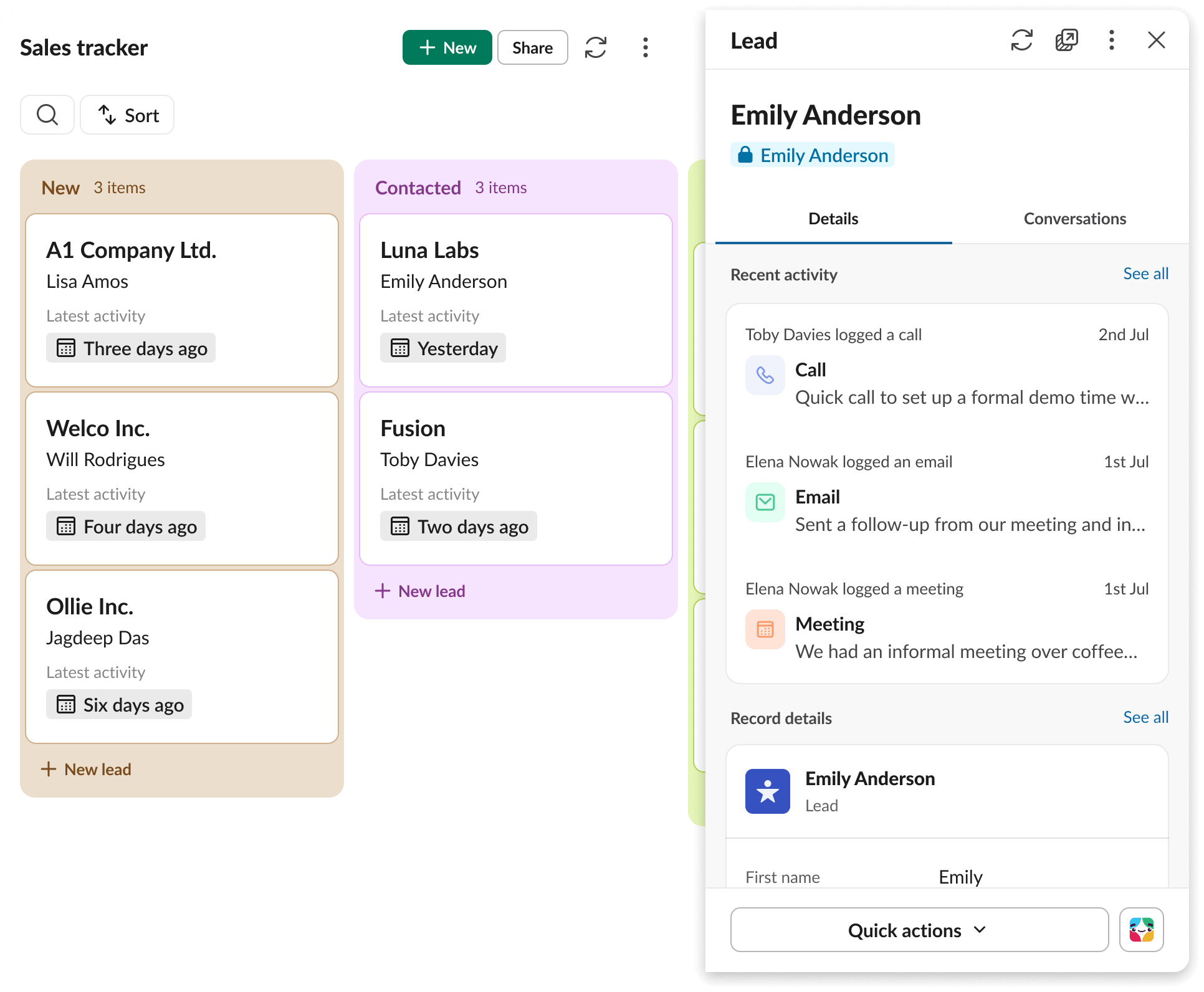 Build stronger customer relationships by putting your customer data directly where your team is already working.