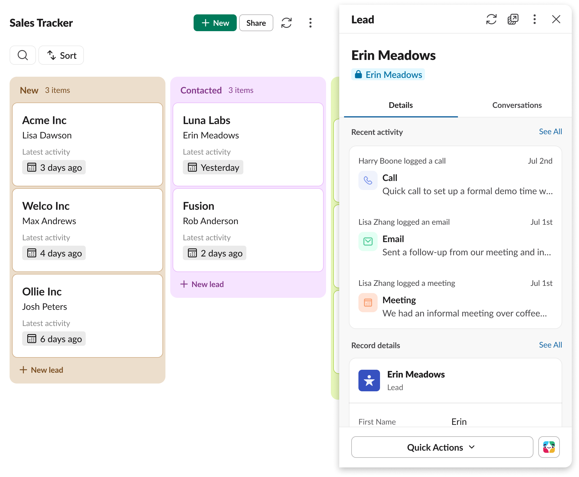 Build stronger customer relationships by putting your customer data right where your team is already working.