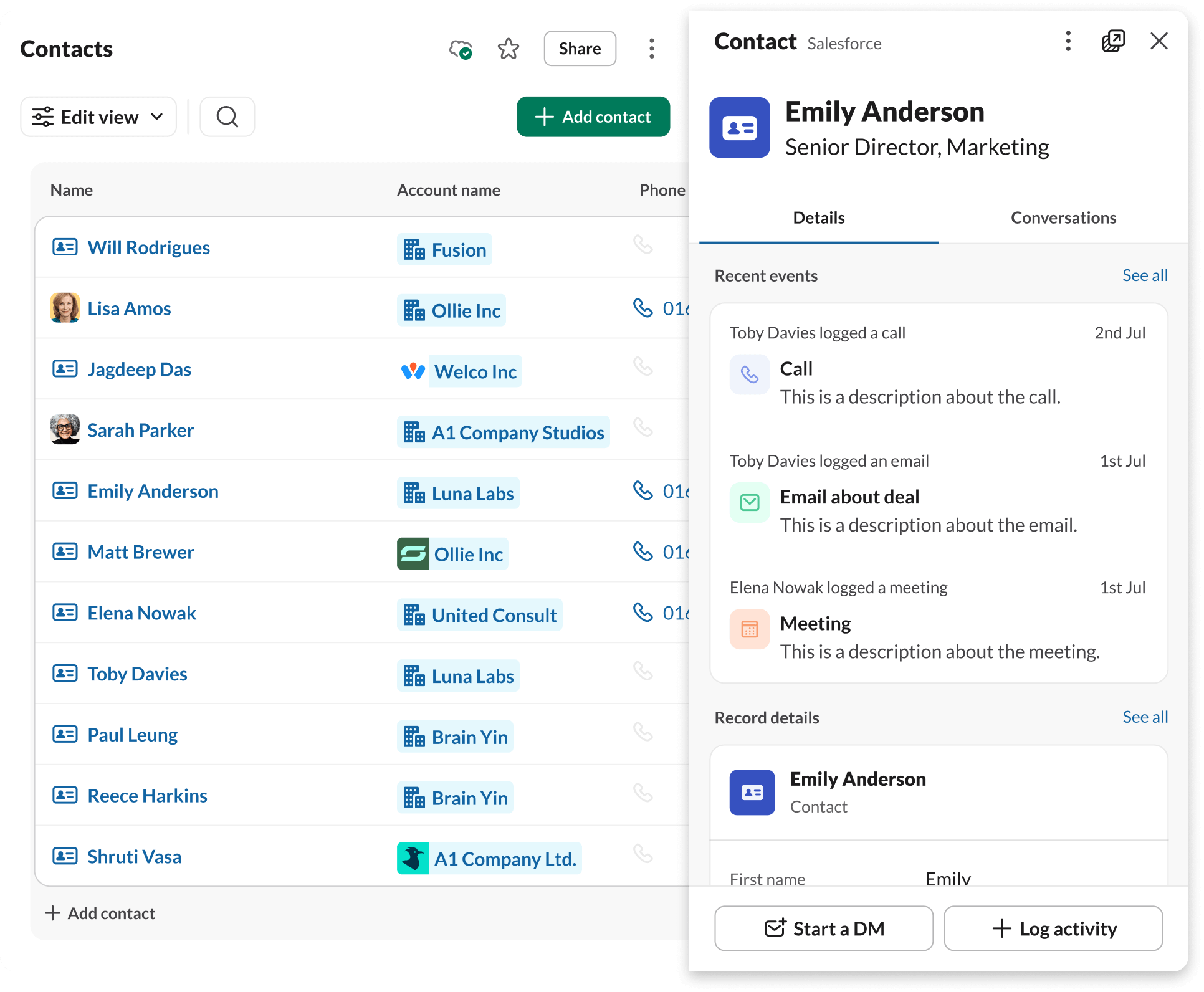 Build stronger customer relationships by putting your customer data directly where your team is already working.