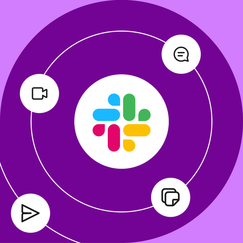 Slack vs Chatwork, symbolized by Slack icons