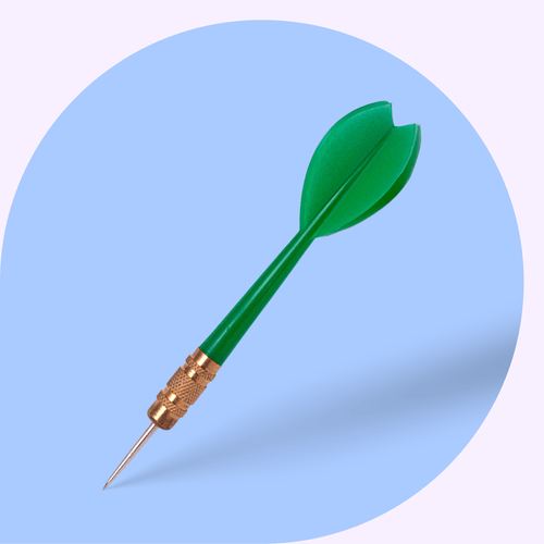 crm best practices, symbolized by a dart