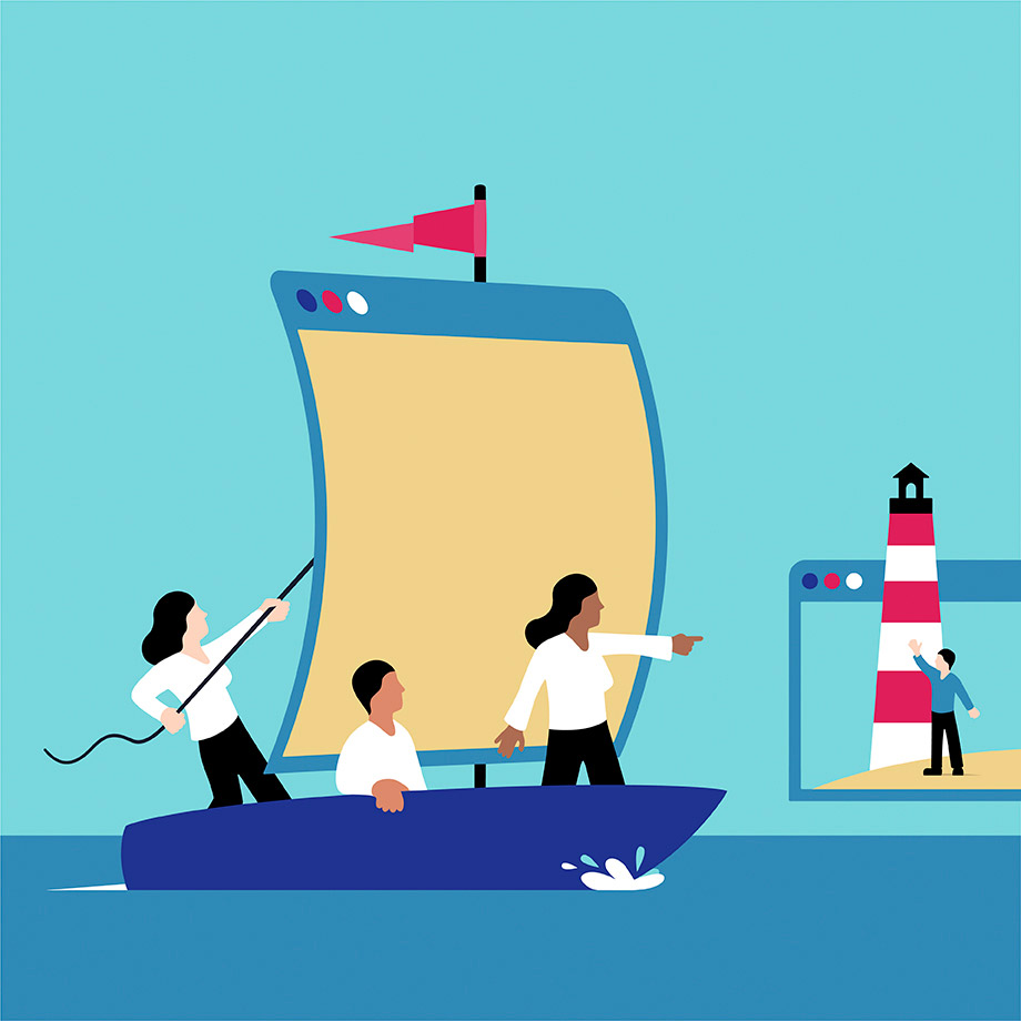 modsquad slack customer story people working on a ship together