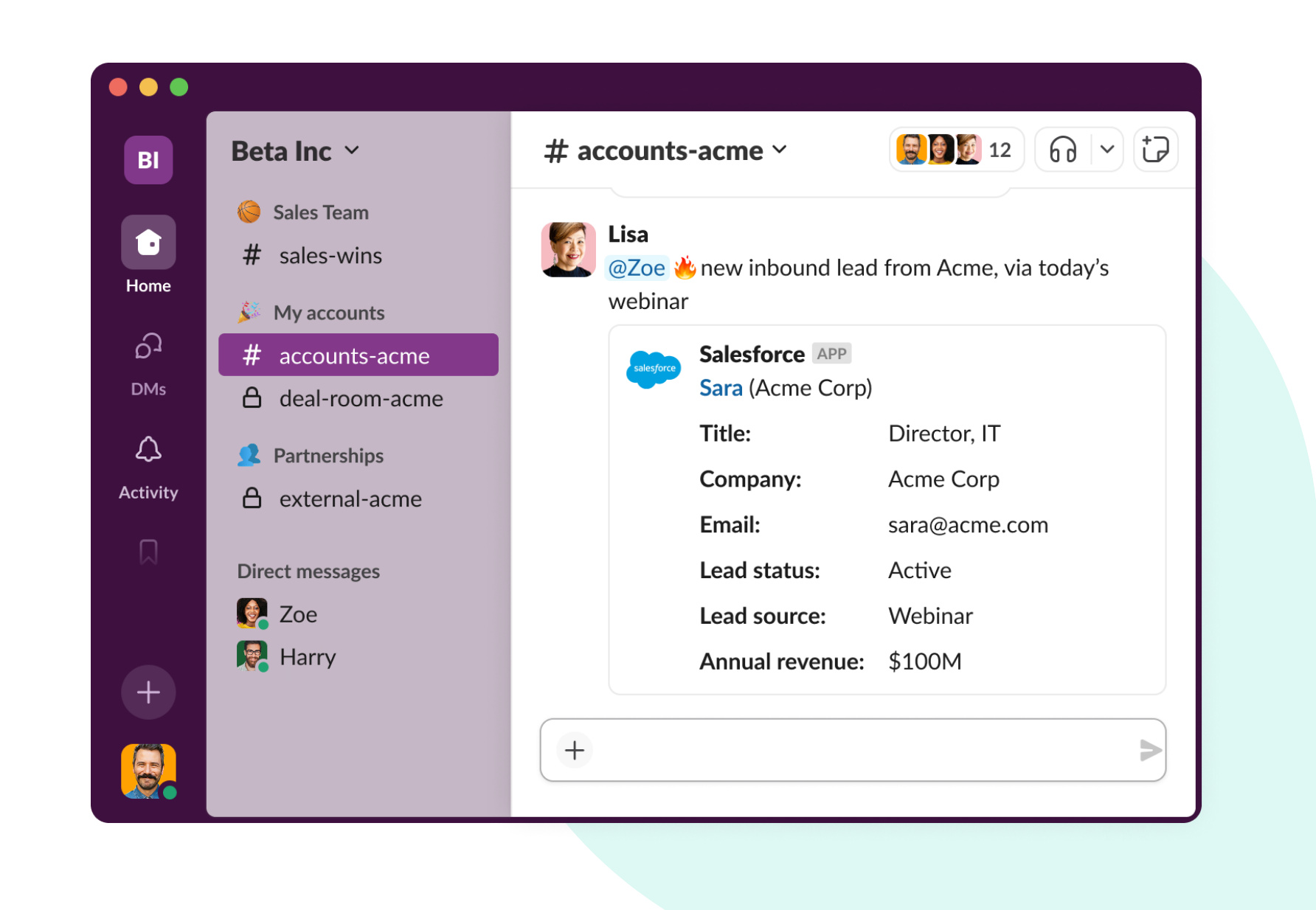 Slack workflow automation examples for sales teams