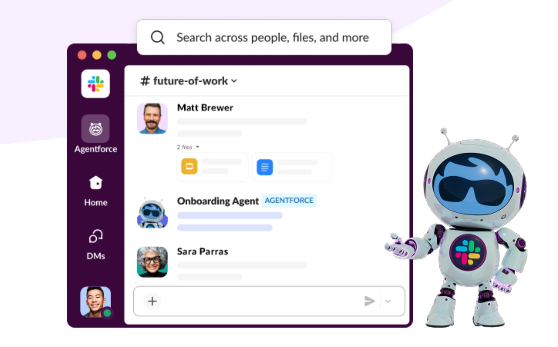 Slack enterprise search interface overview