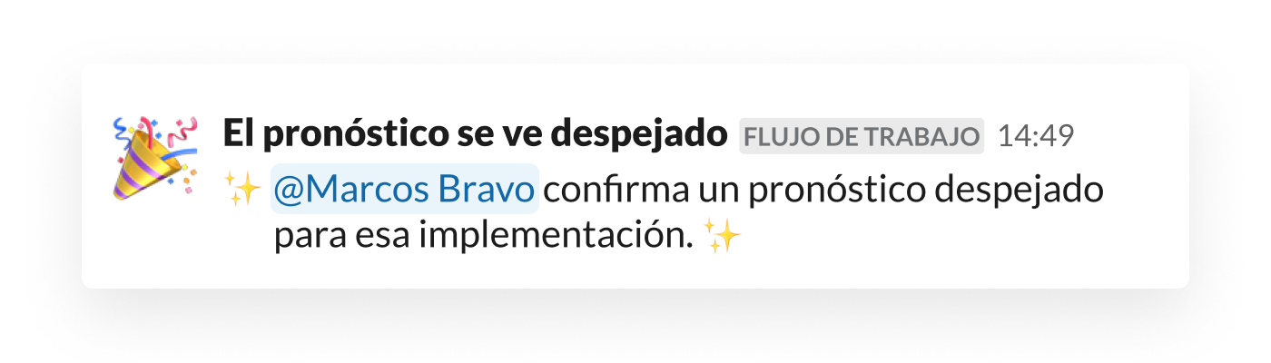 Una alerta automatizada de compilación de código generada con el creador de flujos de trabajo