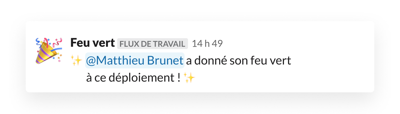 Alerte de conception automatisée créée à l’aide du générateur de flux de travail