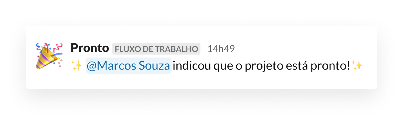 Um alerta de código automatizado elaborado com o criador de fluxo de trabalho