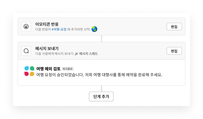 이모티콘으로 시작하는 워크플로