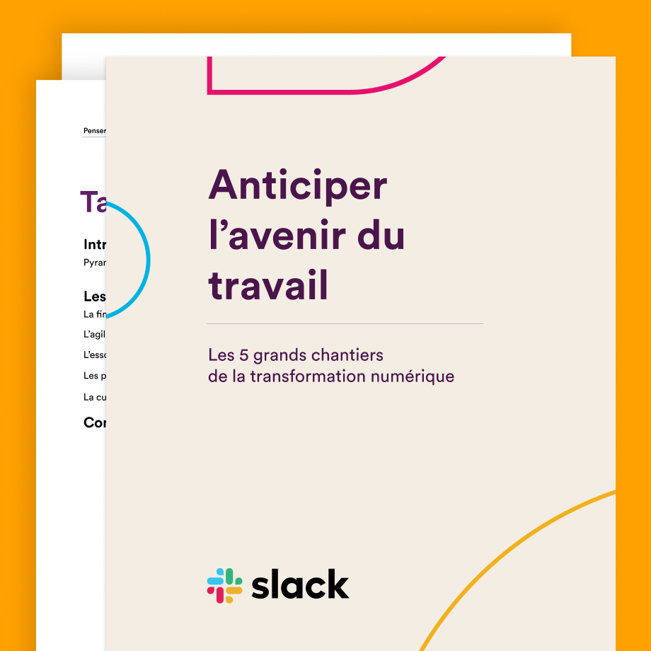 Cover of the Navigating the Disruption of Work guide by Slack