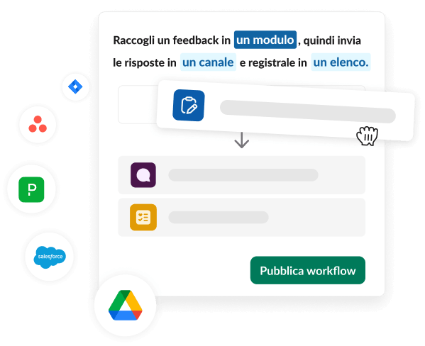 Personalizza il tuo workflow