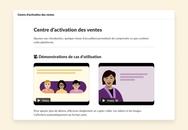 Ressources des ventes