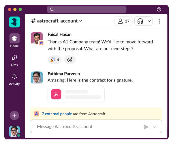 Slack Connect: faster than email