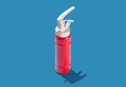 An image of a fire extinguisher