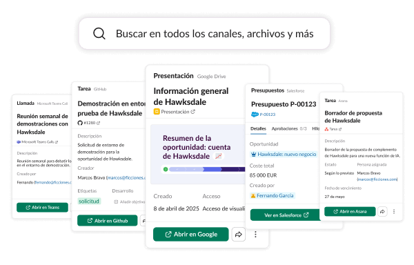 Buscar en todos los canales, archivos y más