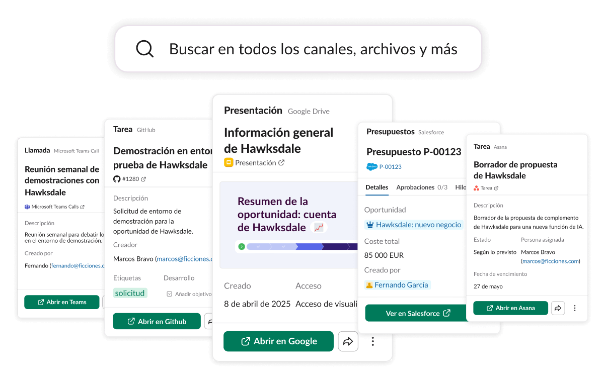 image showing the enterpise search function in Slack