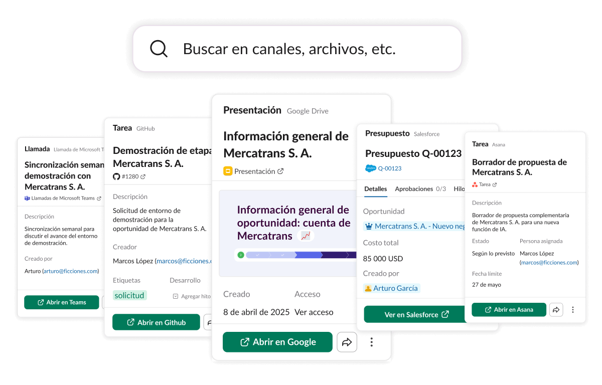 image showing the enterpise search function in Slack