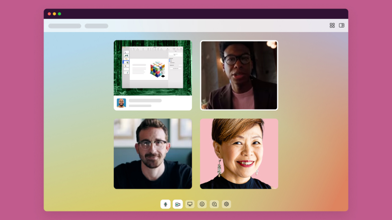 Miniaturas de clientes de Slack