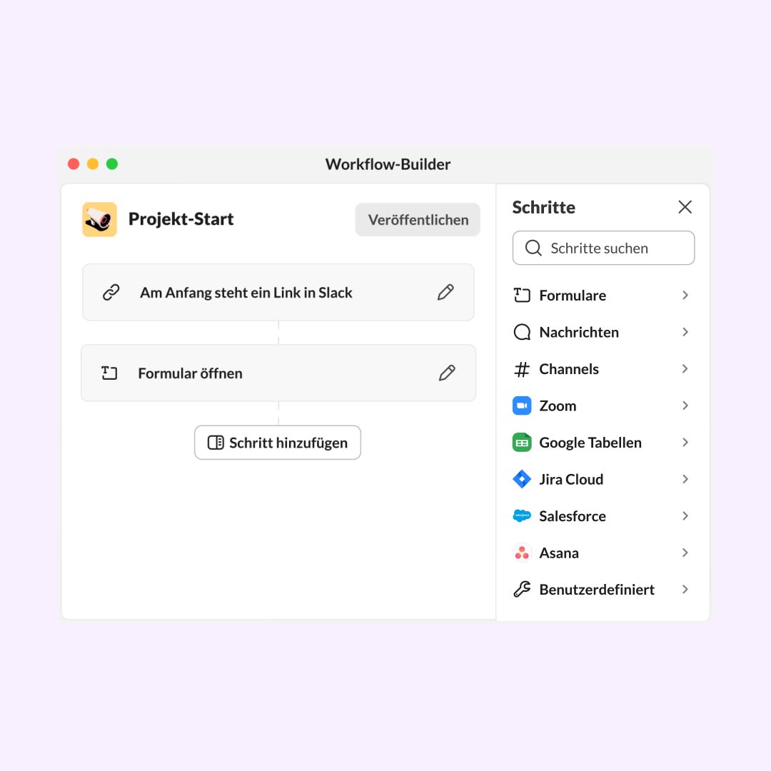 Workflow-Builder in Slack