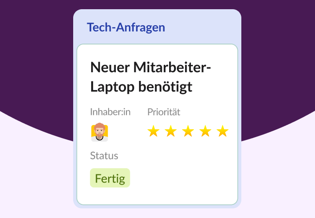 Beispiel für eingehende technische Frage.