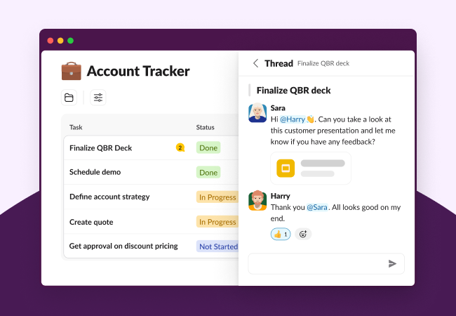 Account Tracker List for Sales teams