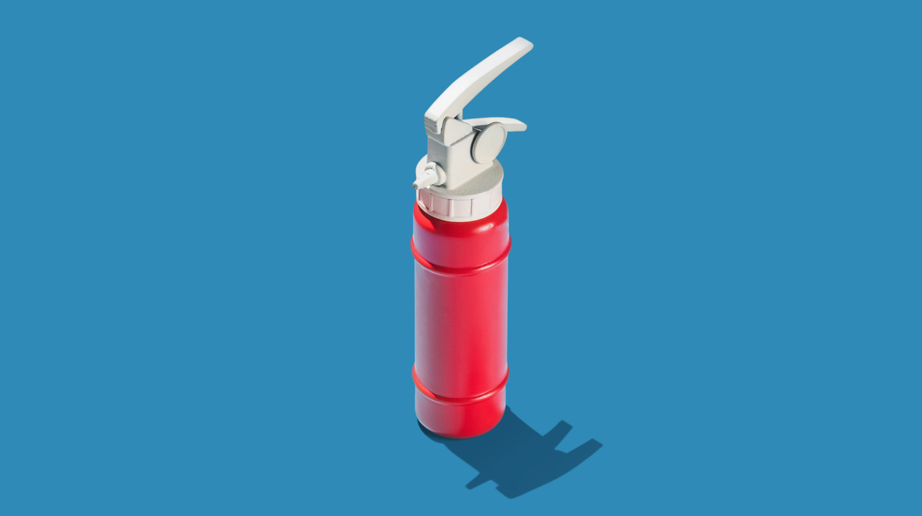 Red Fire extinguisher