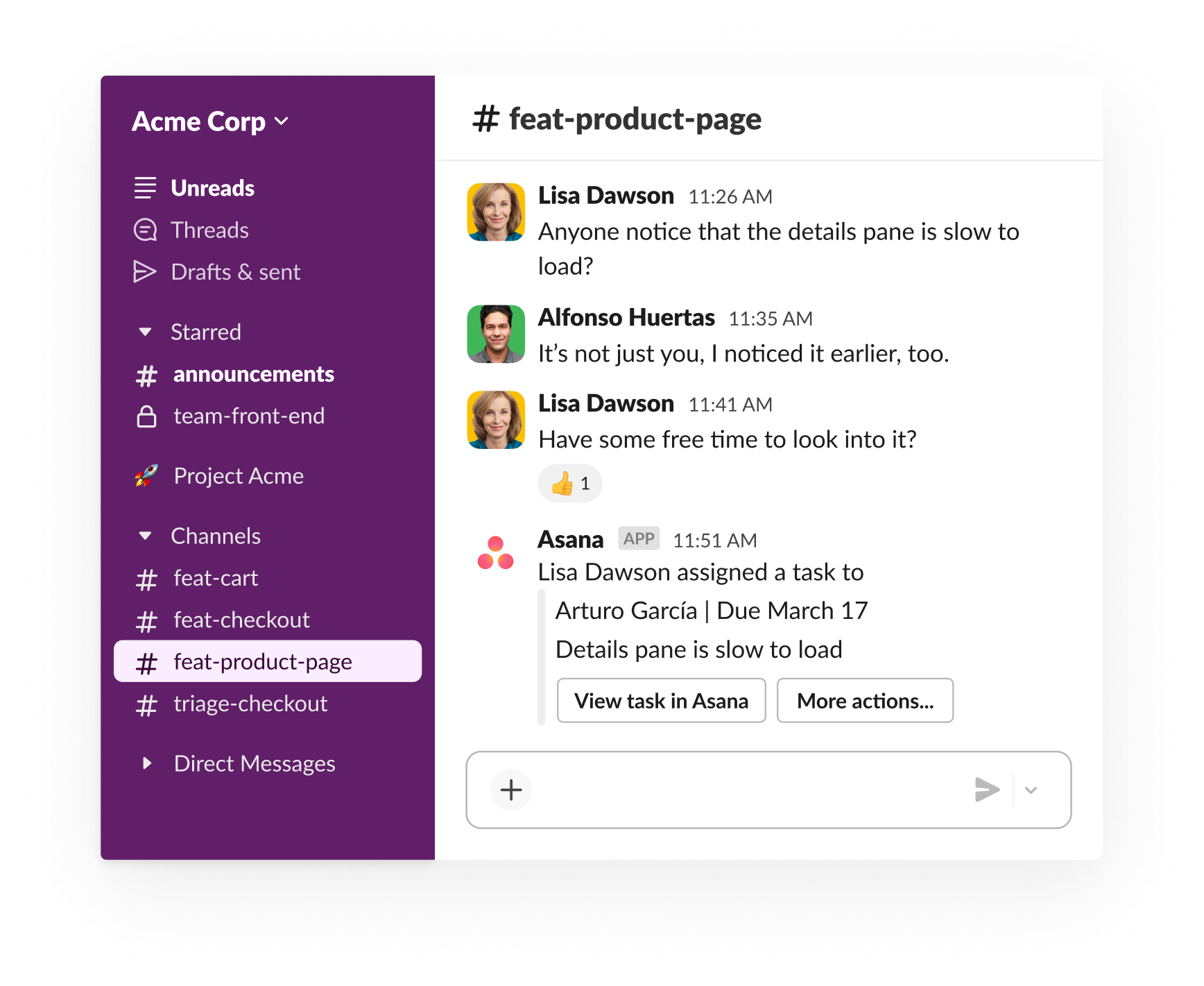 Task Slash Time Task Management | Slack