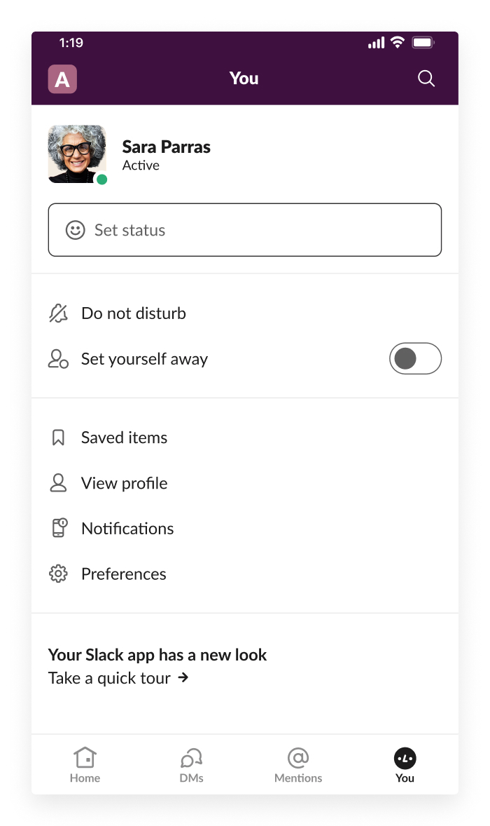 automate slack status