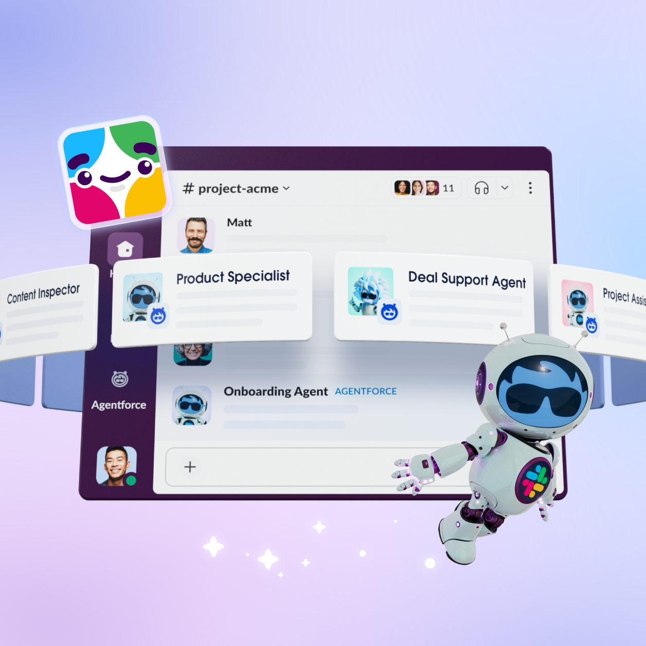 hero image for blog post announcing the latest Slack innovations at Dreamforce 2025