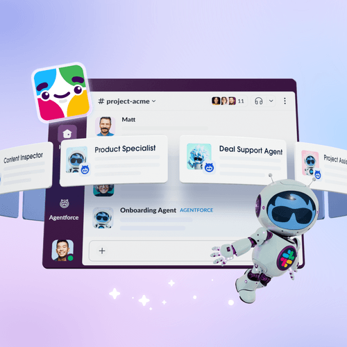 hero image for blog post announcing the latest Slack innovations at Dreamforce 2025