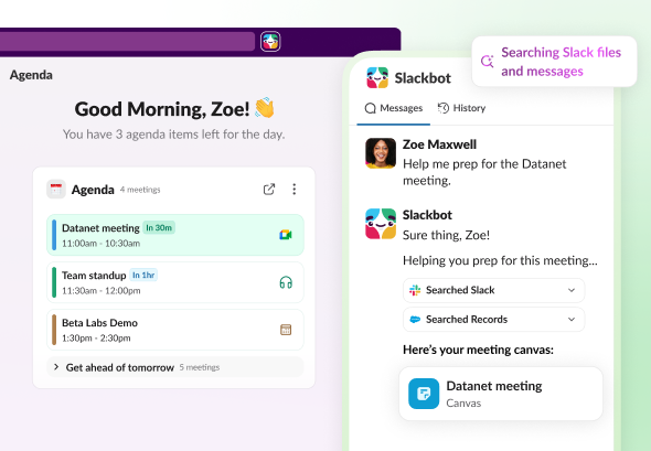 Prep for Meetings in Slack